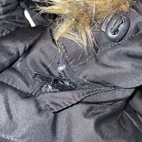 Larry Levine Down Faux Fur Hooded Puffer Jacket - Picture 10 of 11